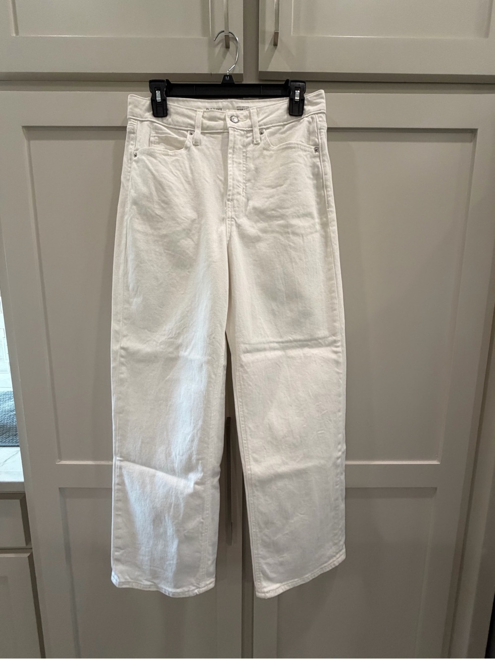 Old Navy White Wide-Leg High-Rise Jeans